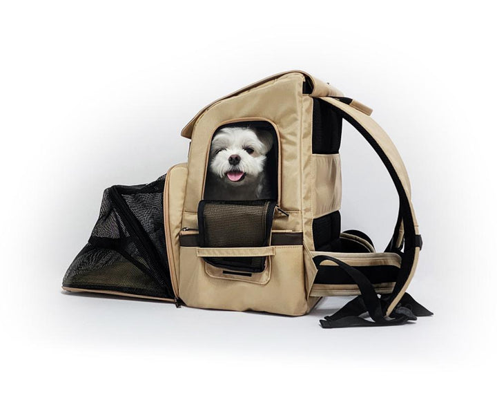 ※予約販売【INSIDE DOG & CAT】Inside R Backpack（ゴールドベージュ）
