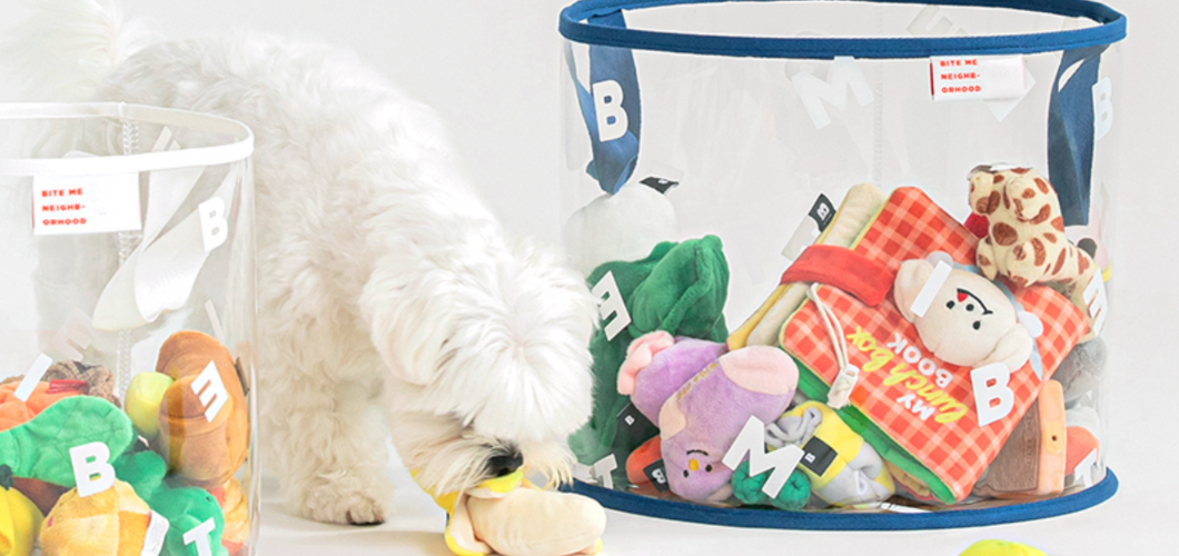 URBAN DOG TOKYOで取り扱う韓国の人気犬用おもちゃやノーズワークトイ（知育玩具）のブランド（BITE ME）のブランドページ