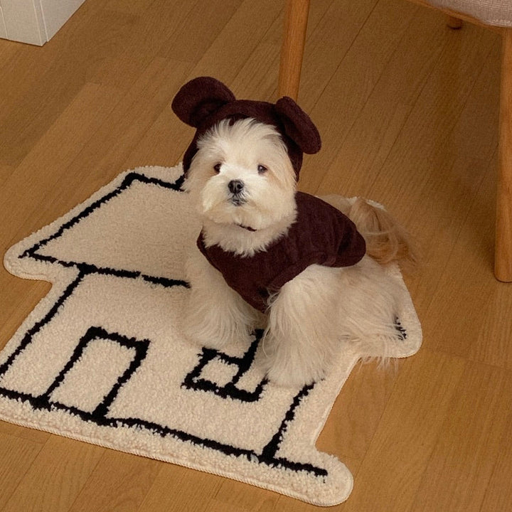 ※予約販売【OUNCE】Teddy Bear Vest & Bonnet（Brown）