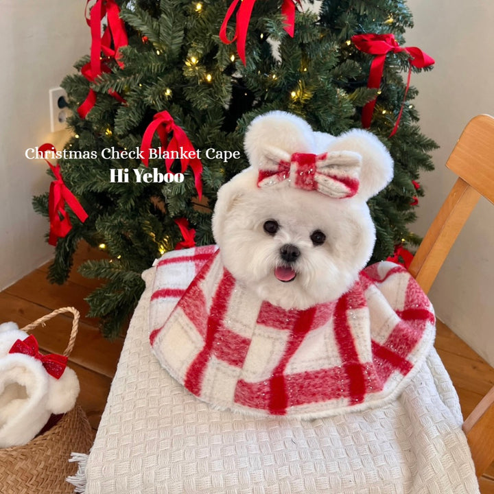 即納【Hi Yeboo】Christmas Bear Blanket Cape