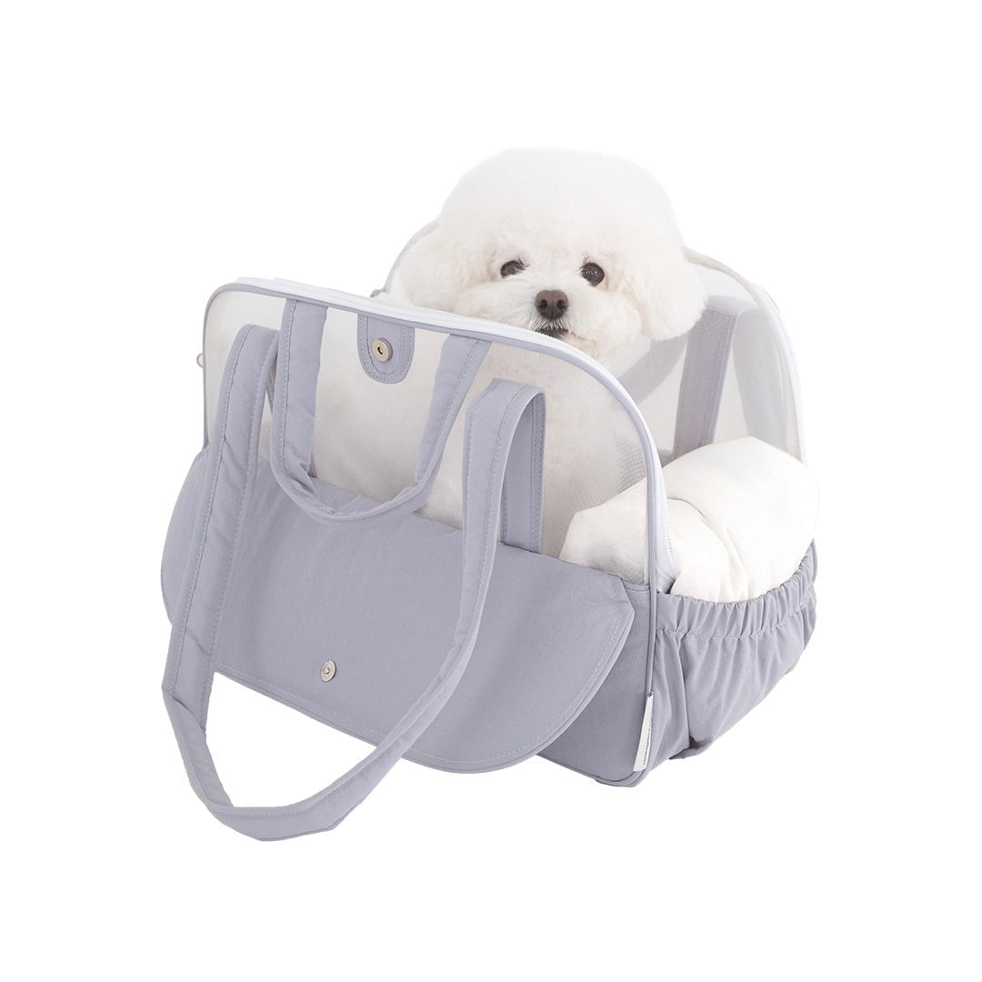 ※予約販売【a tous moments】Frou Frou Bag - Dusty Sky（Cushion + Shoulder Pad Set）｜犬用バッグ