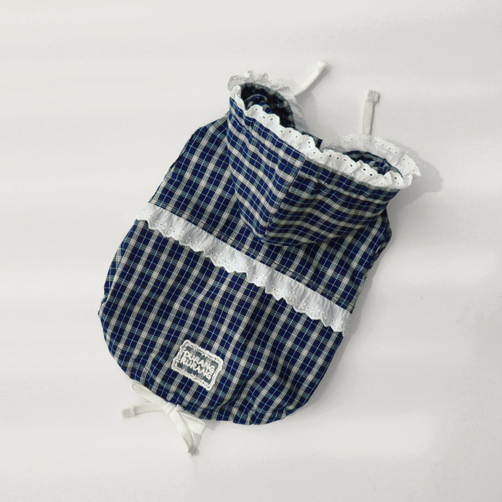 ※予約販売【DURANG RURANG】Airy Cotton Hooded Shirt（Navy）