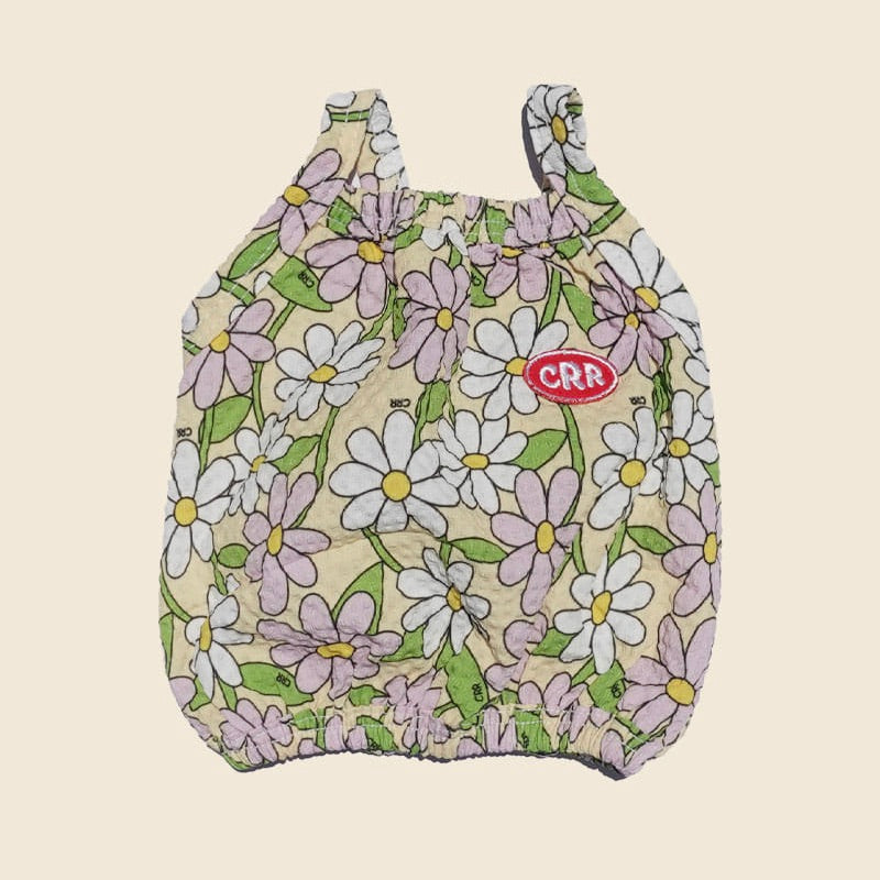 ※予約販売【CRR】Violet Daisy Balloon Strap Top