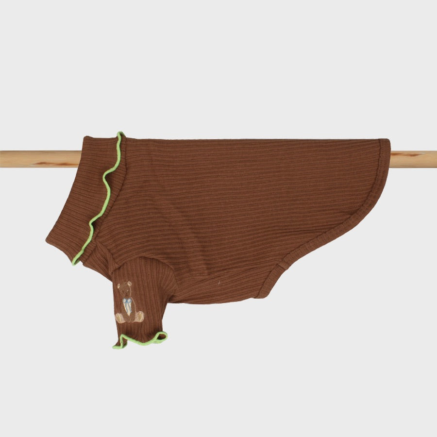 即納【OOPS! MY DOG】My Teddy Knit T（Brown）