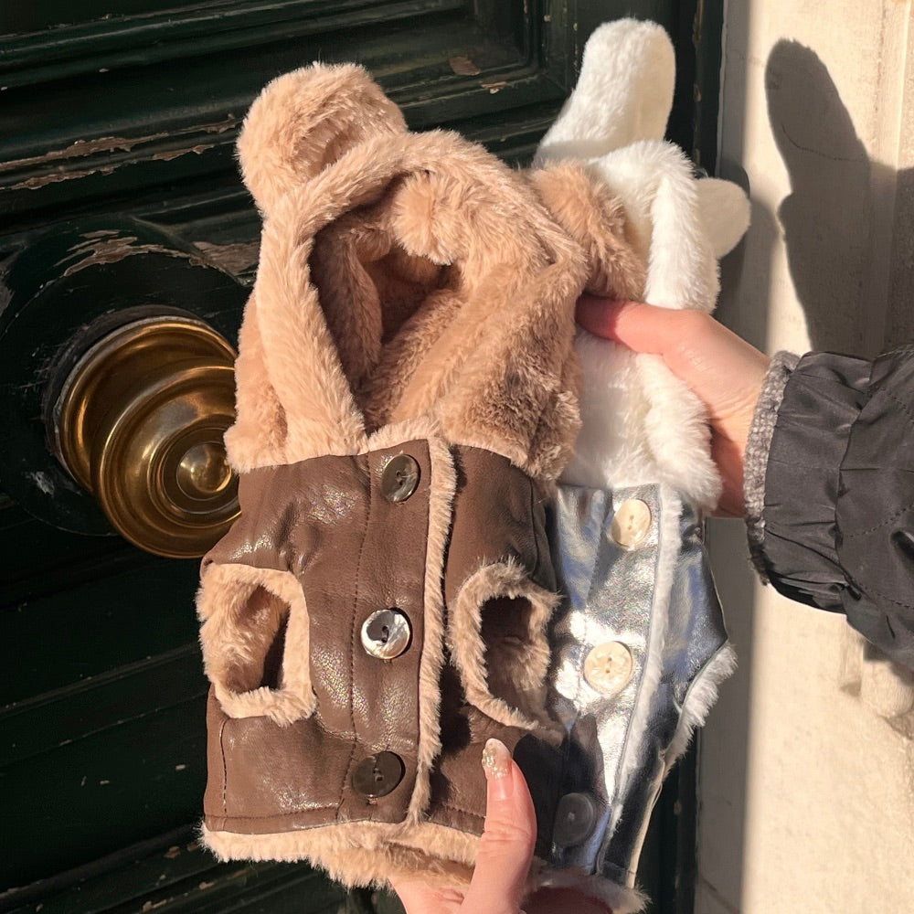 即納【Hi Yeboo】Seine Leather Jacket（Brown）