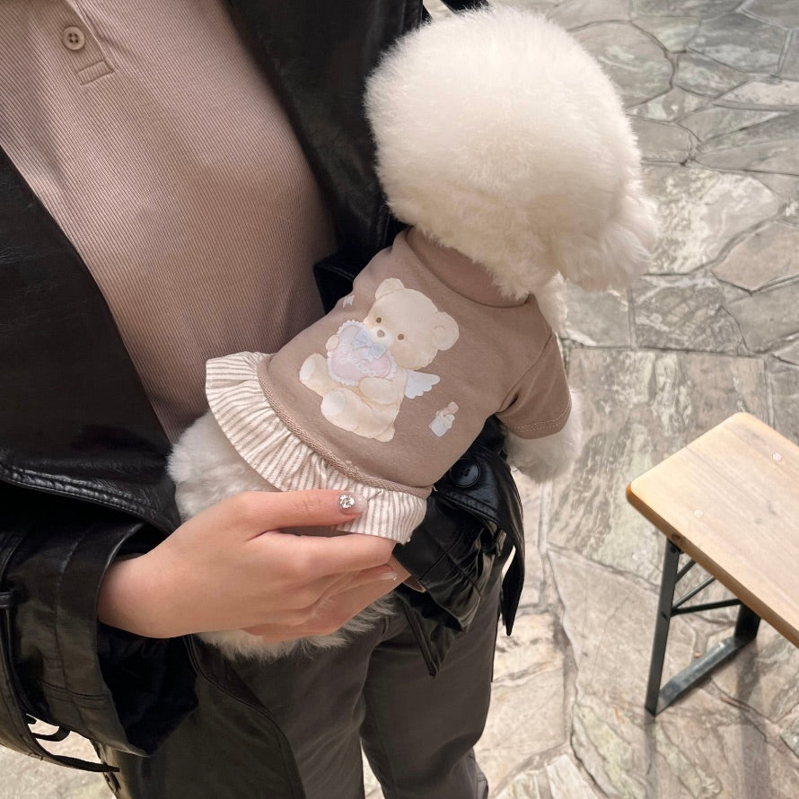 ※予約販売【Hi Yeboo】Love cupid sweatshirt（Brown）