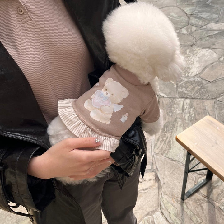 ※予約販売【Hi Yeboo】Love cupid sweatshirt（Brown）