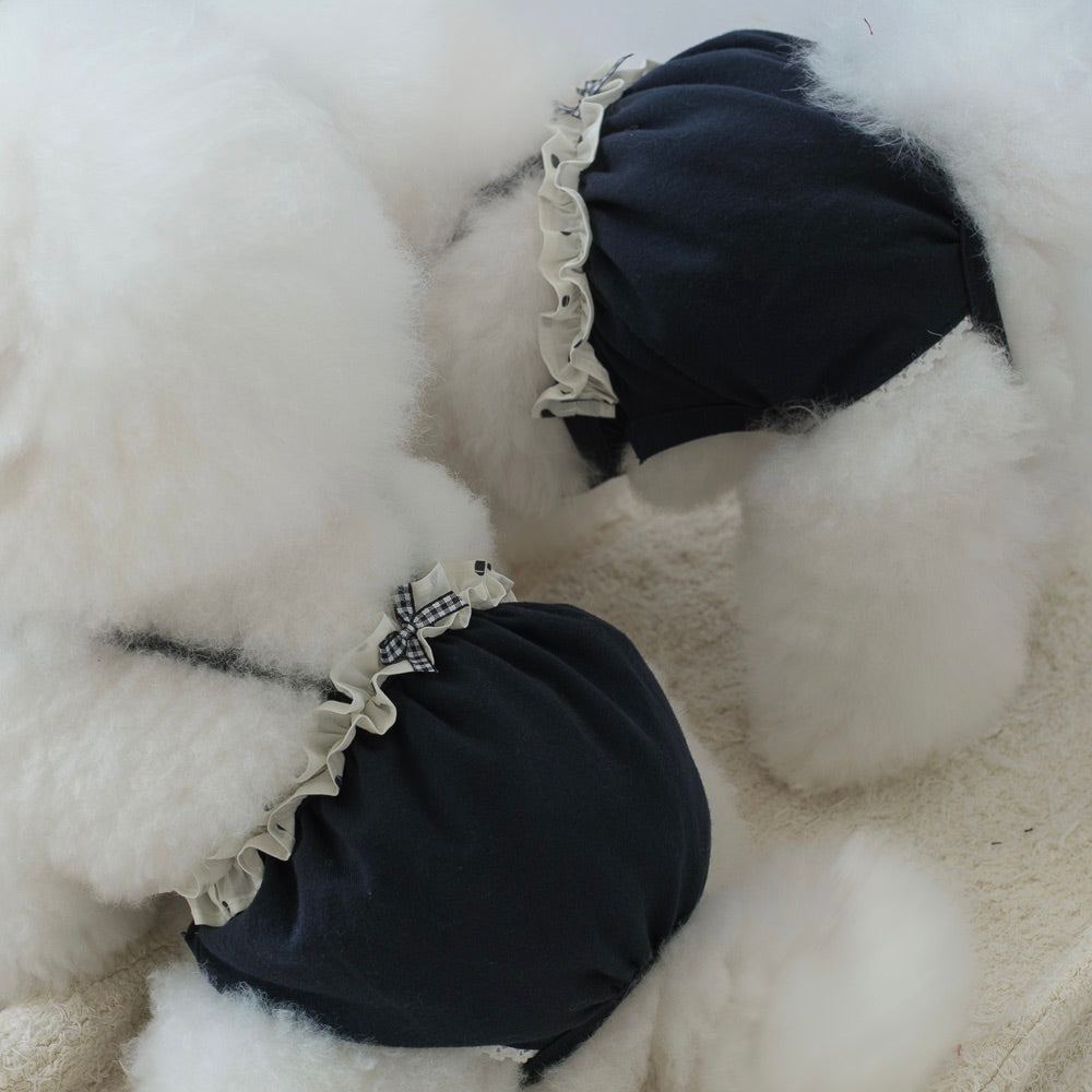 ※予約販売【BeBe Breath】Mumu Bloomer（Dot frill navy）