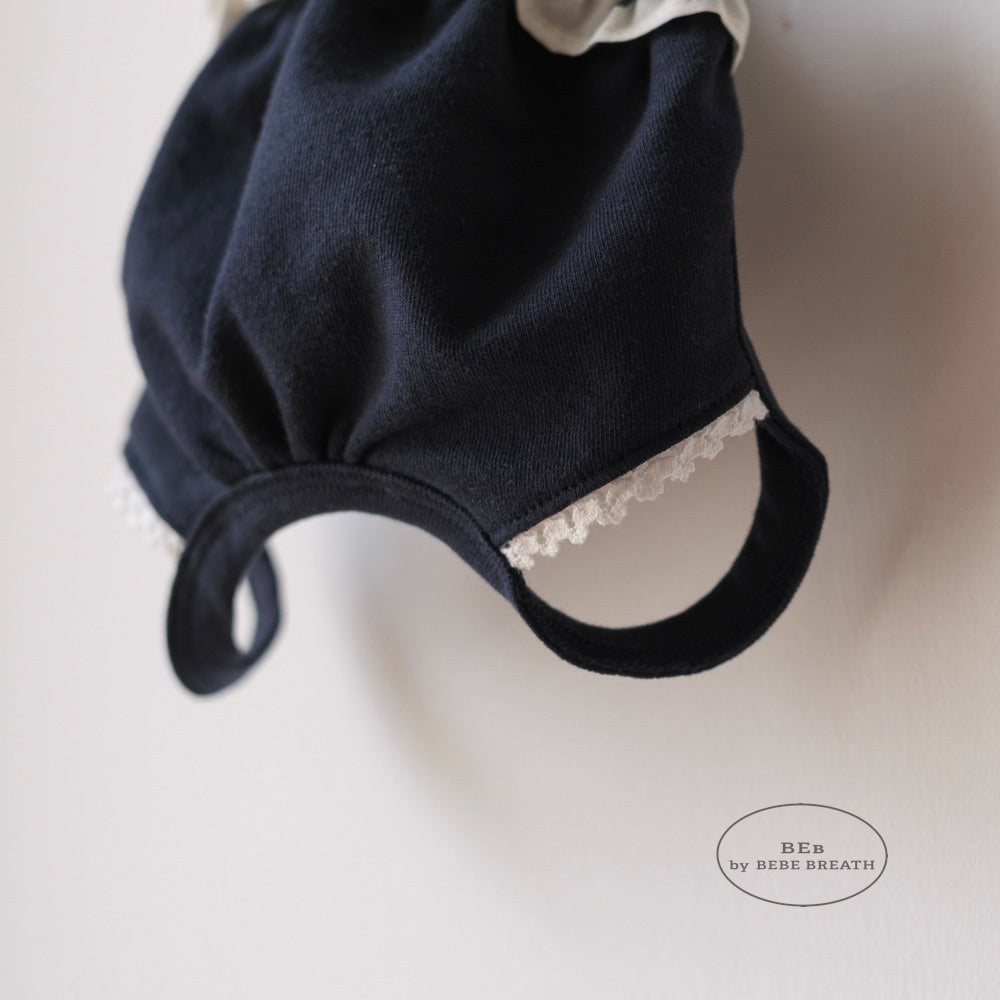 ※予約販売【BeBe Breath】Mumu Bloomer（Dot frill navy）