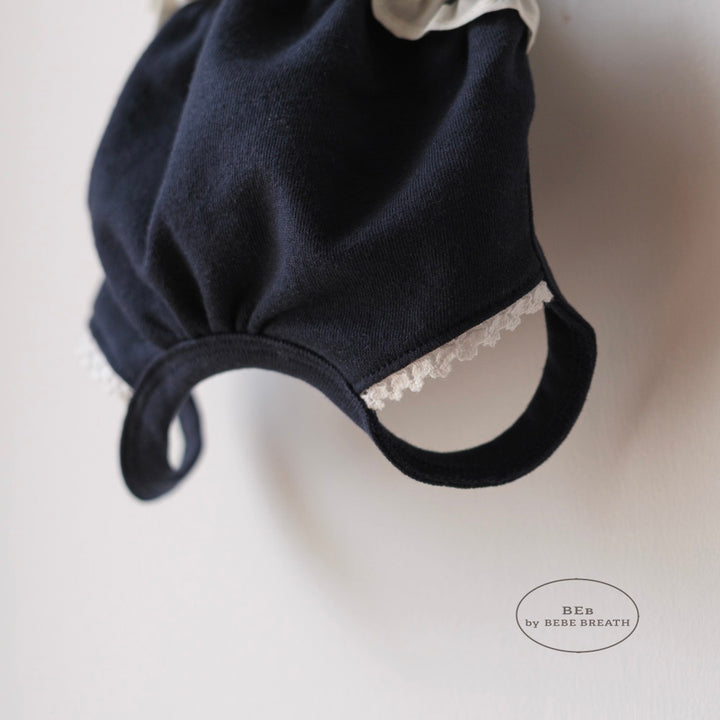 ※予約販売【BeBe Breath】Mumu Bloomer（Dot frill navy）