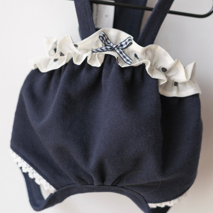 ※予約販売【BeBe Breath】Mumu Bloomer（Dot frill navy）