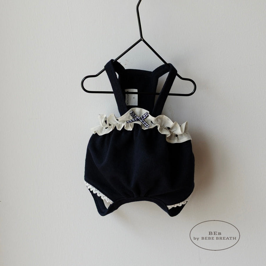 ※予約販売【BeBe Breath】Mumu Bloomer（Dot frill navy）