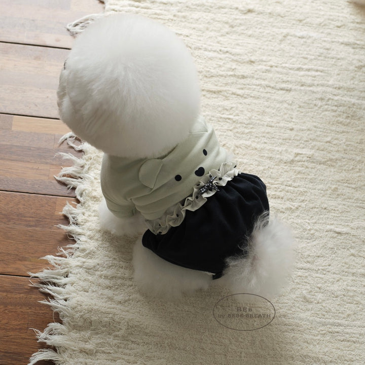 ※予約販売【BeBe Breath】Mumu Bloomer（Dot frill navy）