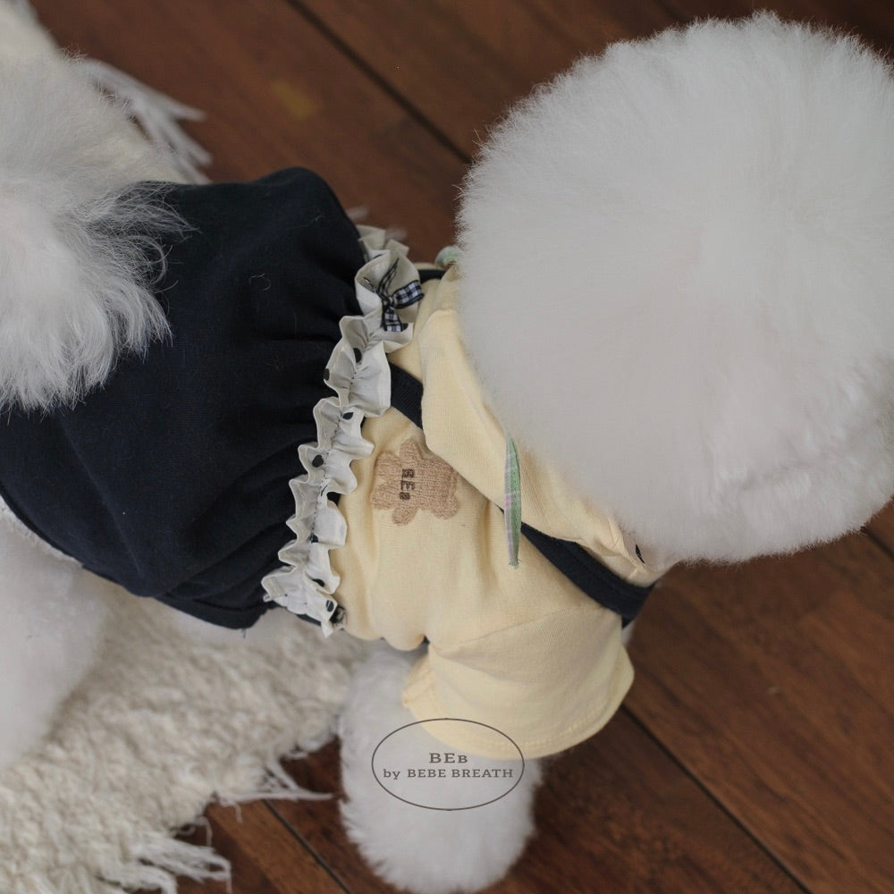※予約販売【BeBe Breath】Mumu Bloomer（Dot frill navy）