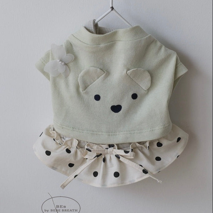 ※予約販売【BeBe Breath】Mumu Dolman Top（Green tea）