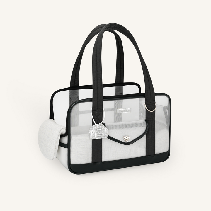 ※予約販売【seoru】Mesh Ballon Bag（Black&Grey）※LINE＆メルマガ限定先行SALE対象外
