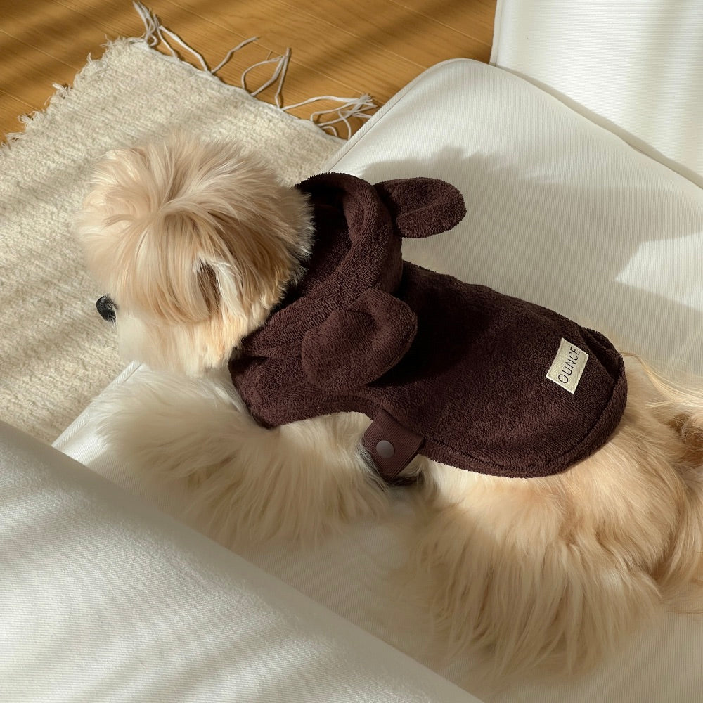 ※予約販売【OUNCE】Teddy Bear Vest & Bonnet（Brown）