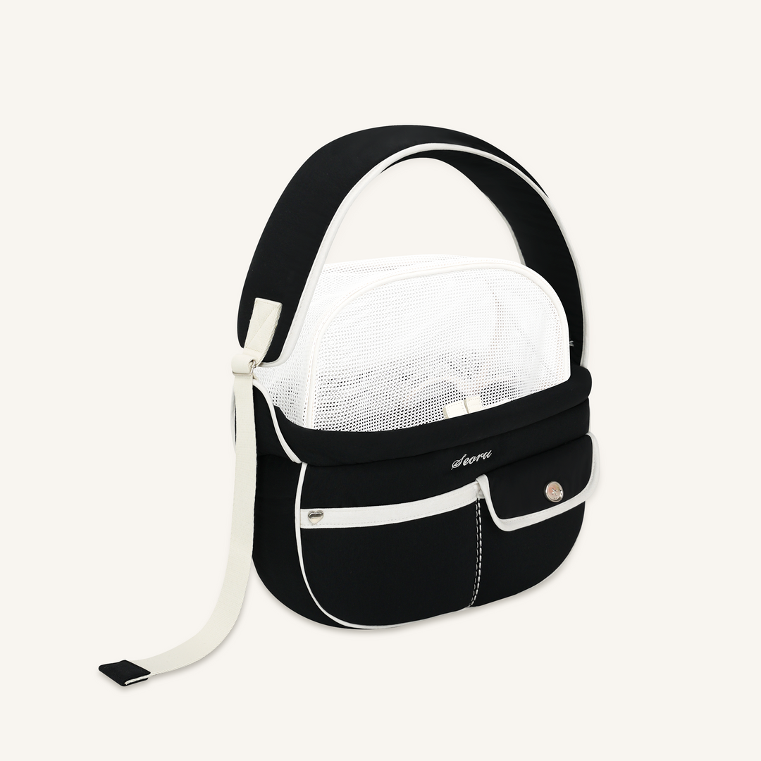 ※予約販売【seoru】Pocket Valentine Bag（Black）｜犬用バッグ