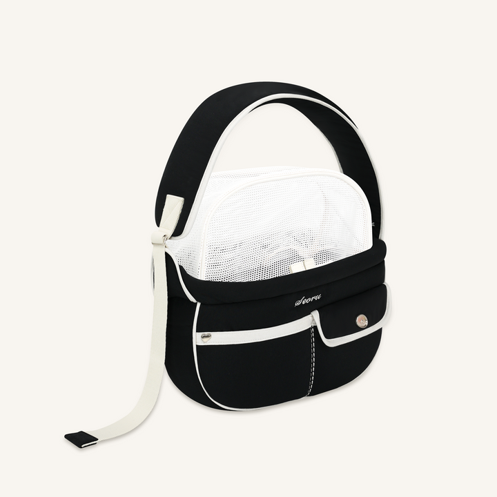 ※予約販売【seoru】Pocket Valentine Bag（Black）｜犬用バッグ
