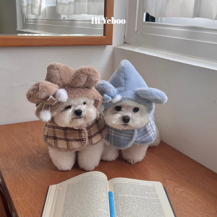 ※予約販売【Hi Yeboo】Amelie Bear Cape（Blue）