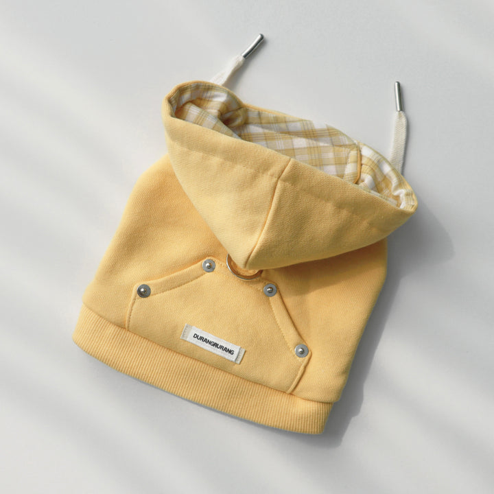 即納【DURANG RURANG】Crop Hoodie Harness（Yellow）｜犬用ハーネス