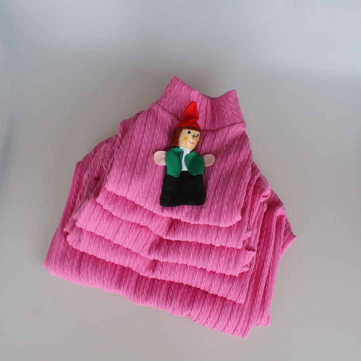 ※予約販売【OOPS! MY DOG】 Cable Knit All-in-one(Barbie Pink)