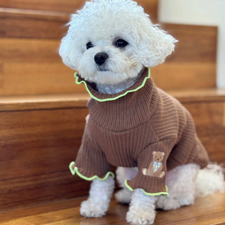 即納【OOPS! MY DOG】My Teddy Knit T（Brown）