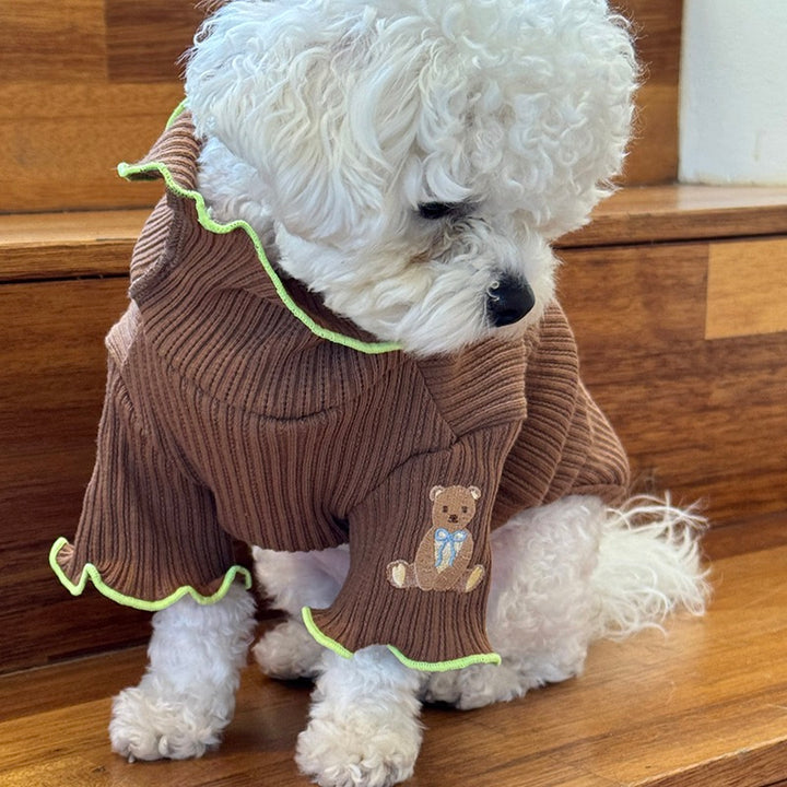 即納【OOPS! MY DOG】My Teddy Knit T（Brown）