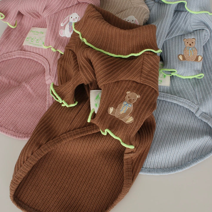 即納【OOPS! MY DOG】My Teddy Knit T（Brown）