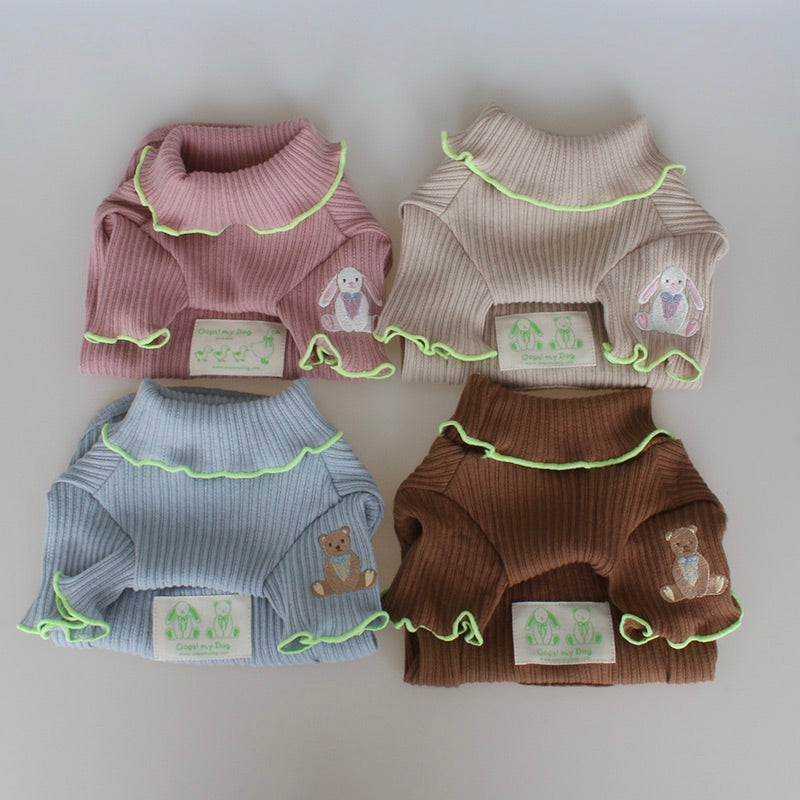 即納【OOPS! MY DOG】My Teddy Knit T（Brown）
