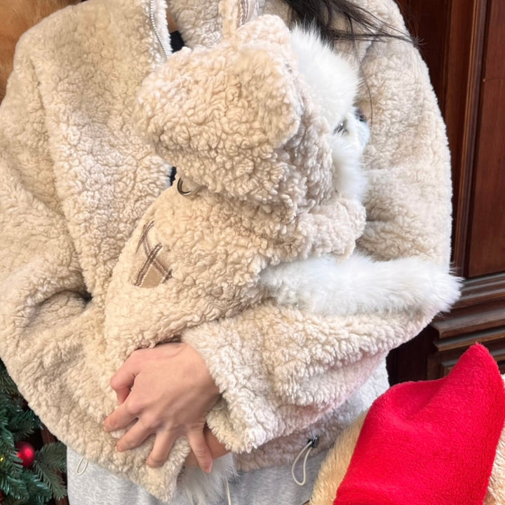 ※予約販売【Hi Yeboo】Teddy Vest（Ivory）