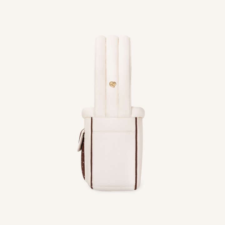 ※予約販売【seoru】Dot Valentine Bag（Brown）｜犬用バッグ