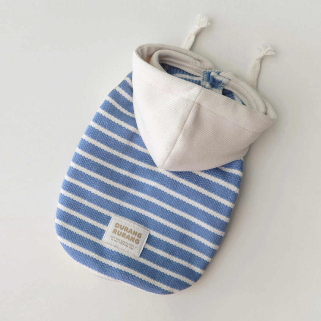 即納【DURANG RURANG】Nutty Hoodie Vest（Cream Blue）