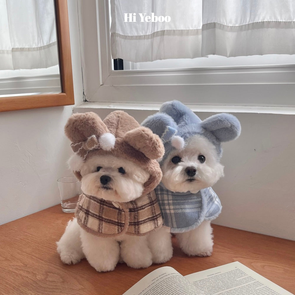 ※予約販売【Hi Yeboo】Amelie Bear Cape（Blue）