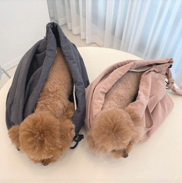DOUBLE COMMA MANDOO BAG ベージュ M 海外犬服 高品質なインポートのドッグウェア通販 