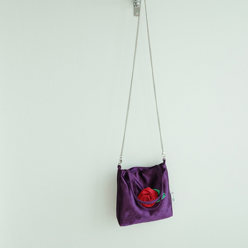 ※予約販売【noonoosoom】Rose velvet mini bag
