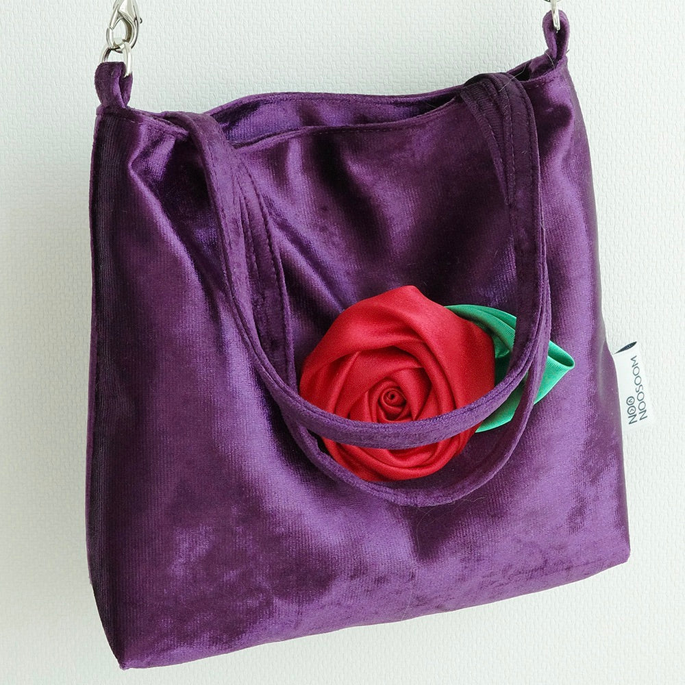 ※予約販売【noonoosoom】Rose velvet mini bag