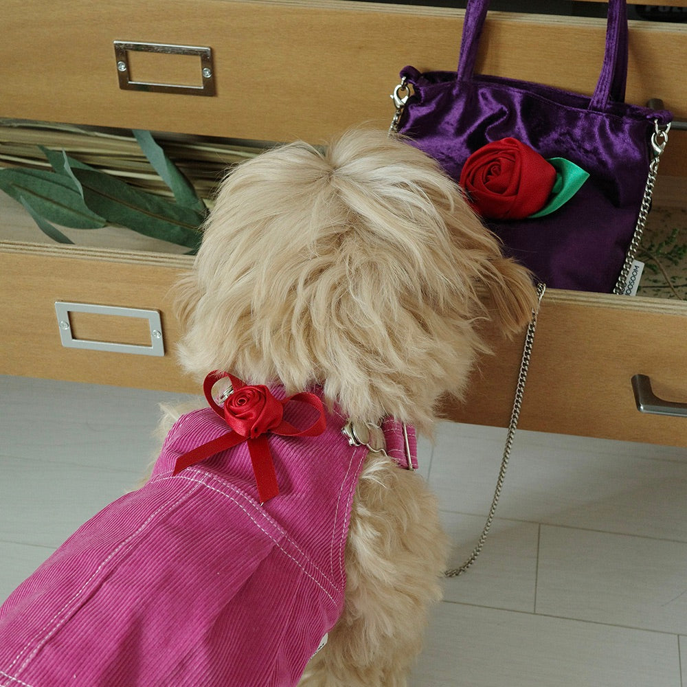 ※予約販売【noonoosoom】Rose velvet mini bag