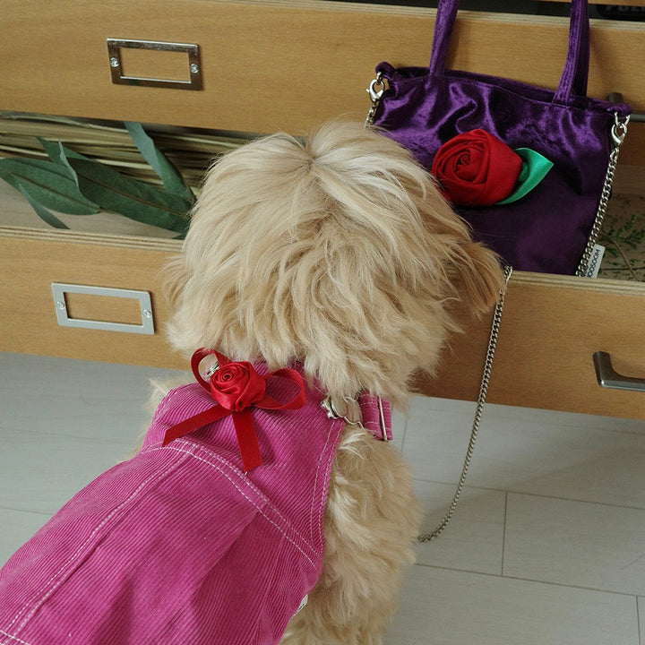 ※予約販売【noonoosoom】Rose velvet mini bag