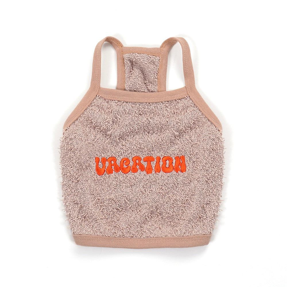 即納【noonoosoom】Vacation crop top（Beige）