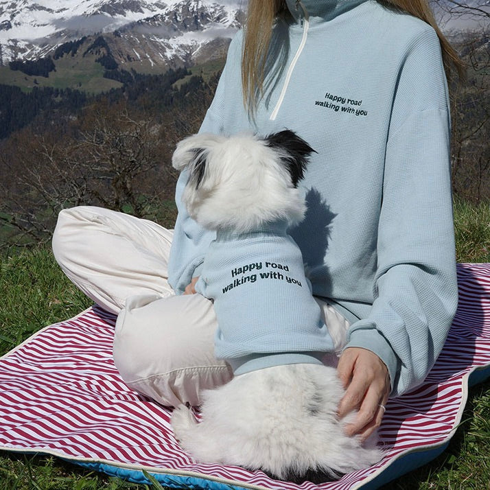 即納【noonoosoom】Half zip up（Light Blue）