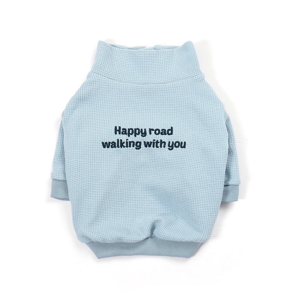 即納【noonoosoom】Half zip up（Light Blue）