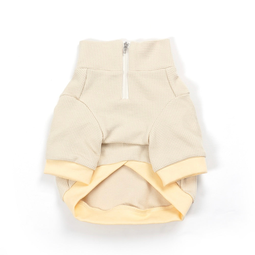 即納【noonoosoom】Half zip up（Butter）