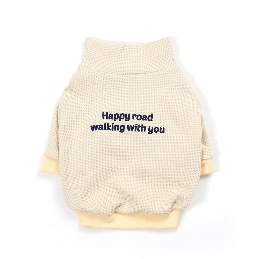 即納【noonoosoom】Half zip up（Butter）