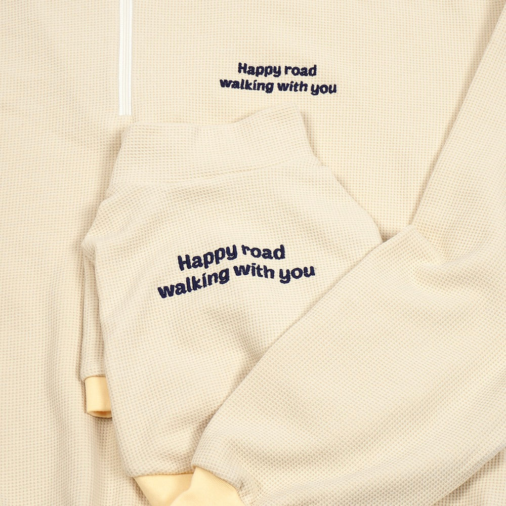 即納【noonoosoom】Half zip up（Butter）