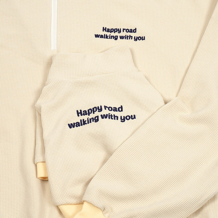 即納【noonoosoom】Half zip up（Butter）