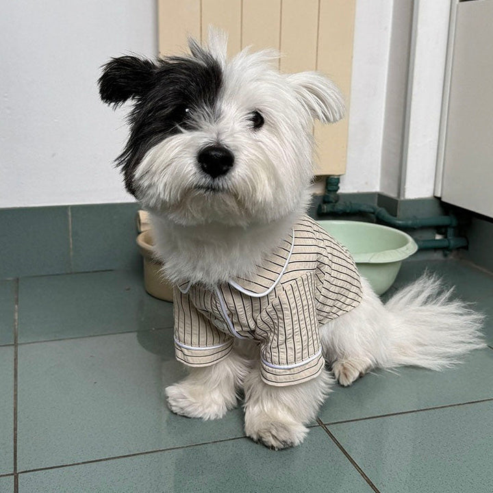 即納【noonoosoom】Stripe pajama（Beige）