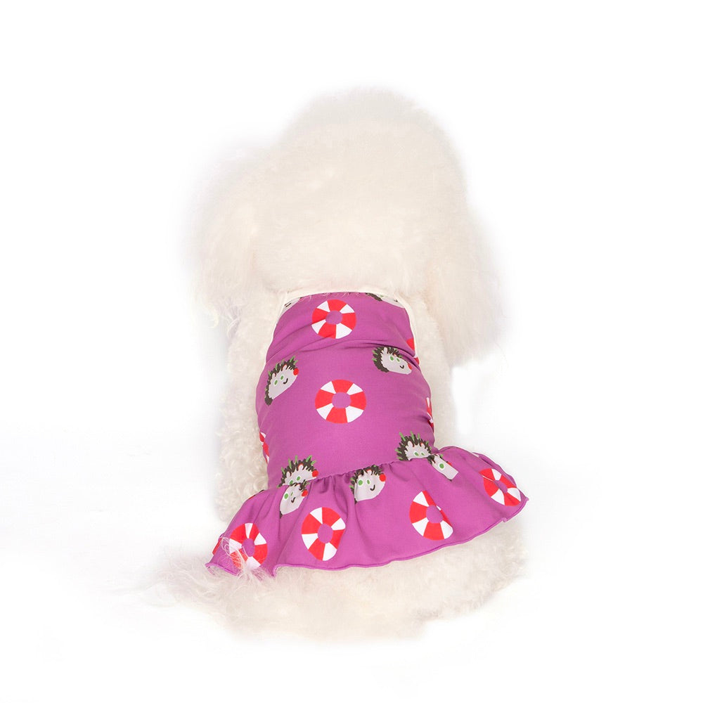 即納【noonoosoom】Noonoo buddy FAN dress（Purple）