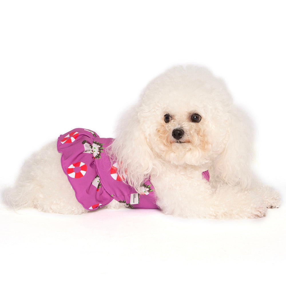 即納【noonoosoom】Noonoo buddy FAN dress（Purple）