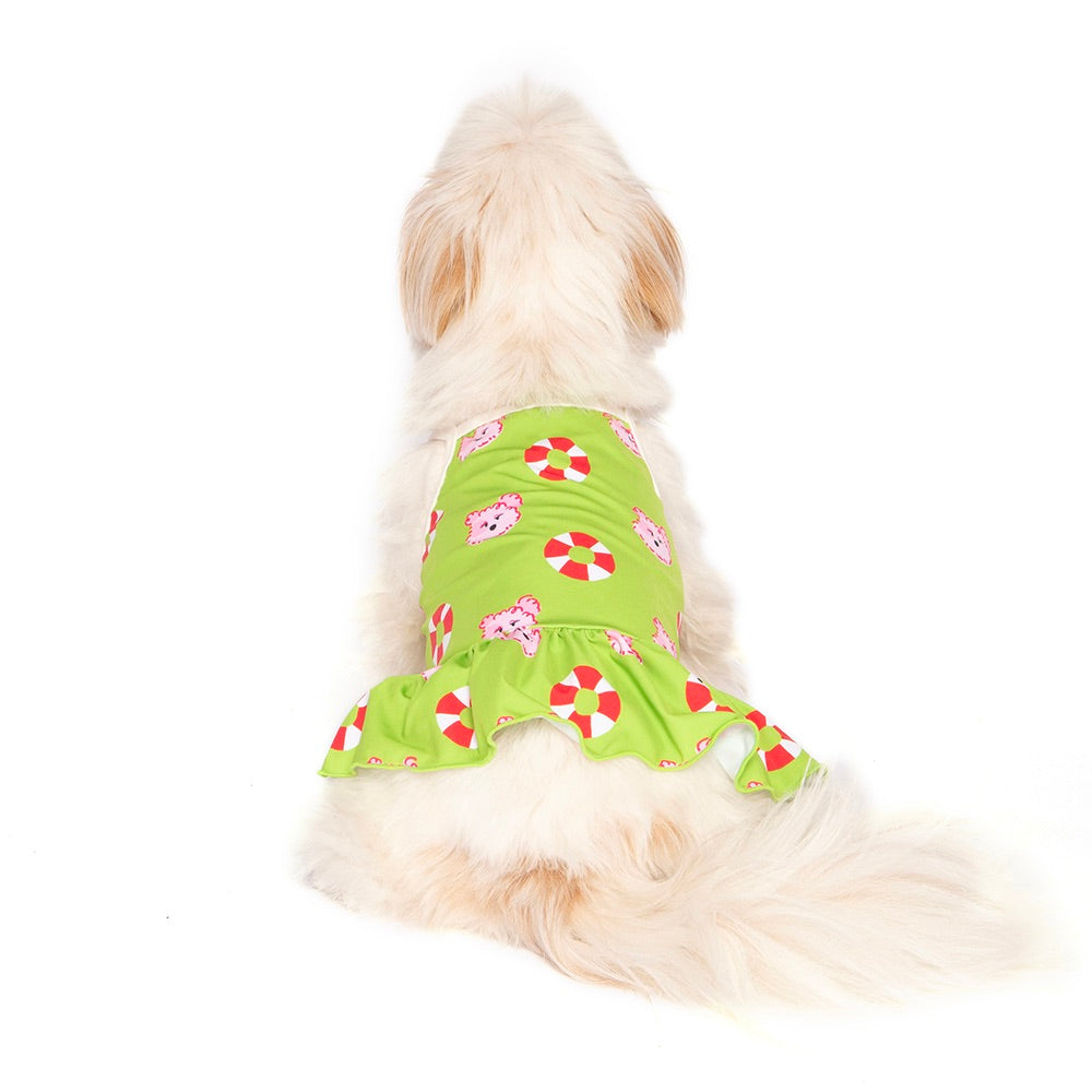 即納【noonoosoom】Noonoo buddy FAN dress（Green）